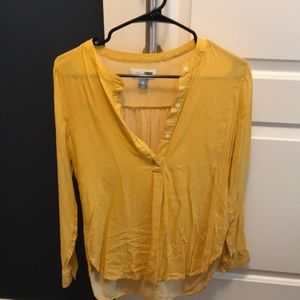 Old Navy Tunic. Mustard yellow